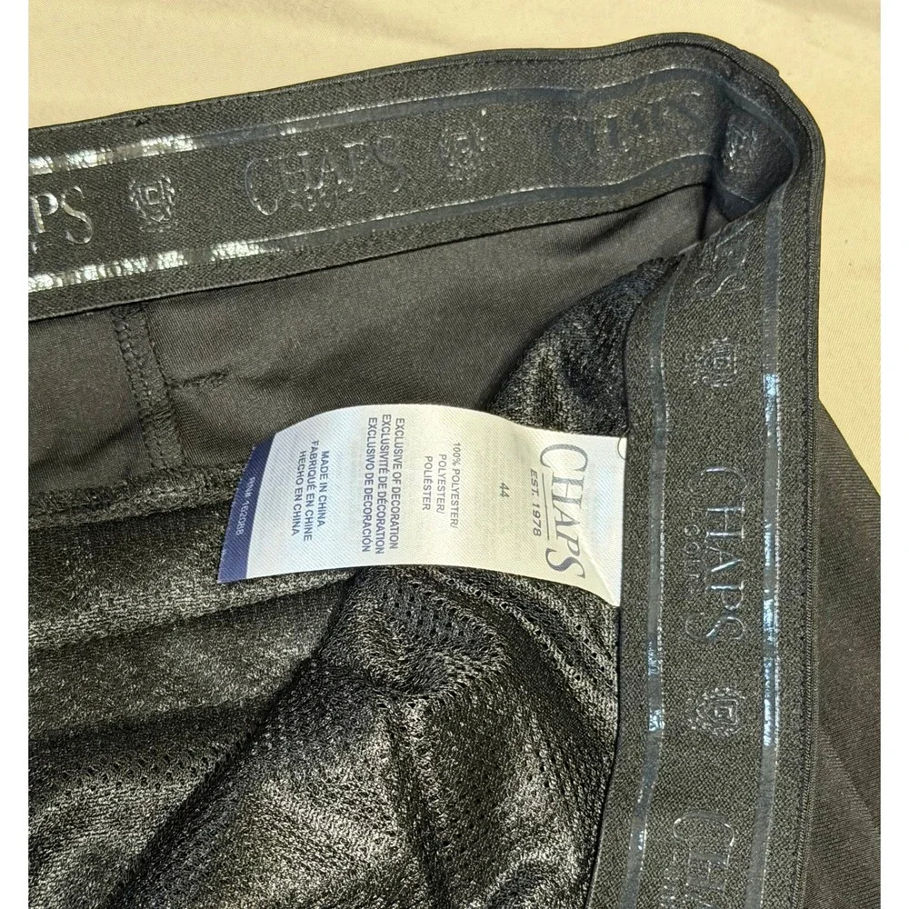 Chaps Golf Men 44x30 Black Onyx Slim Fit Performance Chino Pants NWT